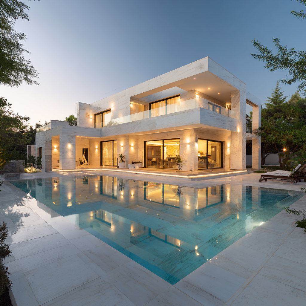 Construir una villa de lujo